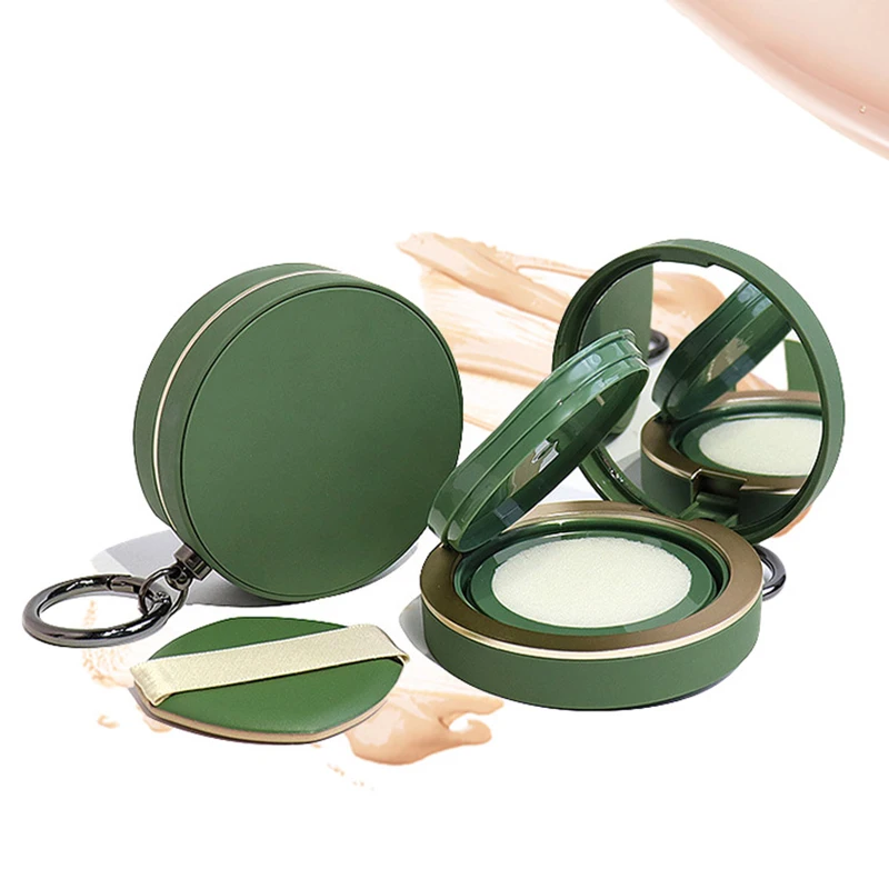 Make-up Fall Container Für Bb Creme Foundation Leere Luft Kissen Puff Box Mit Schlüsselbund Pulver Schwamm Spiegel Tragbare Kosmetik
