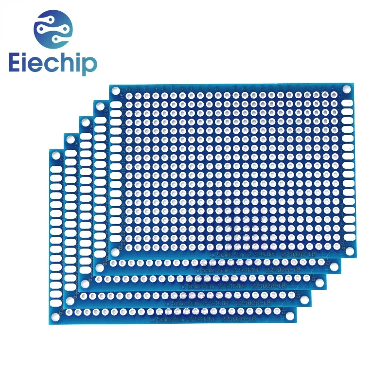 5-10PCS Prototype BoardsBlue Circuit Perfboard 3x7cm 4x6cm 5x7cm 7x9cm Double Sided Circuit Boards DIY Electronic Kit