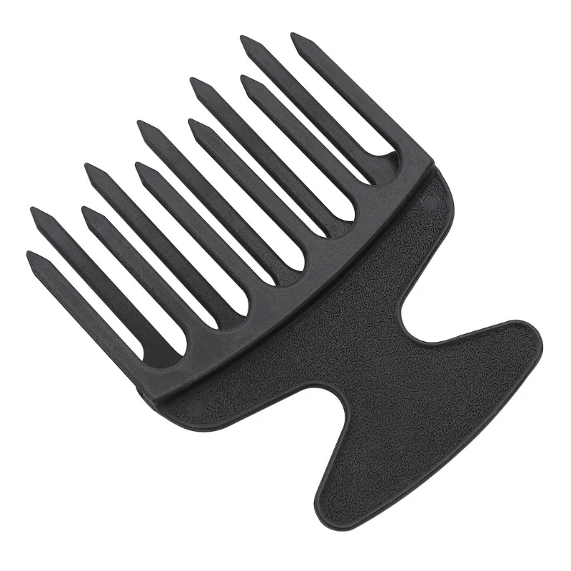 2023 New Plastic Wide Big Tooth Afro Hair Pick pettine Detangle Braid Hairbrush Oil per Head Fork parrucchiere Styling Modeling