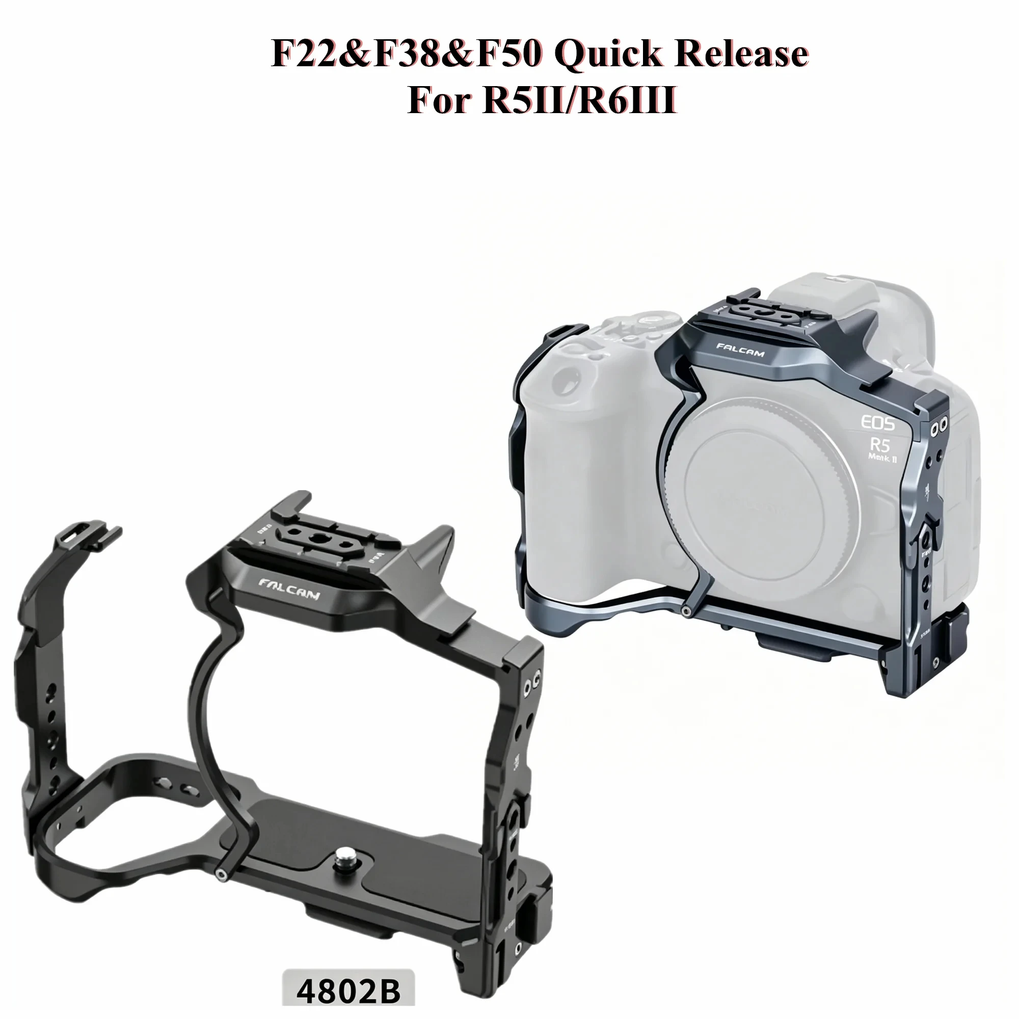 Falcam F22&F38&F50 Quick Release Camera Cage Kits for Canon R6 III / R5 / R5 II / R5C / R6 / R6 II Professional Accessories