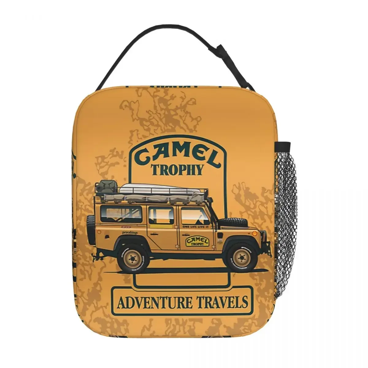 Camel Trophy Bolsas de almuerzo aisladas para picnic al aire libre Caja de almuerzo térmica impermeable Mujeres Niños