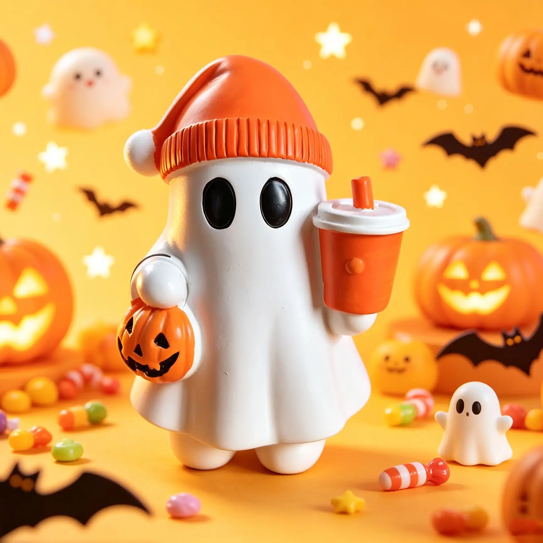 Autumn Halloween ghost resin ornament atmosphere to create home decoration gifts crafts