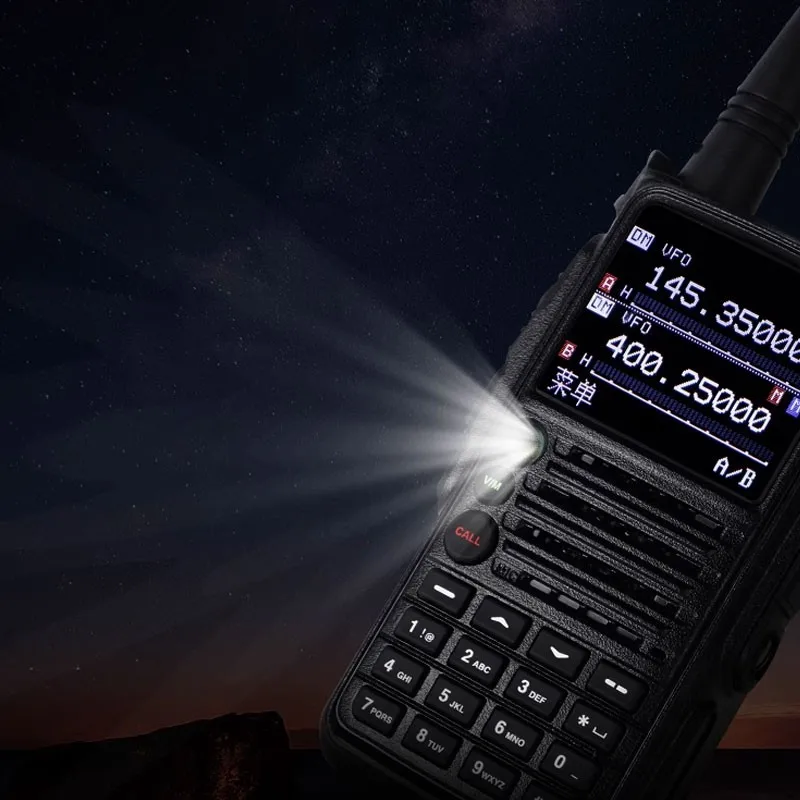 LD-6100 屋外ハンドヘルド UV デュアルバンド DMR デジタルトランシーバーデュアルタイムスロット 76-108MHz FM レシーバー