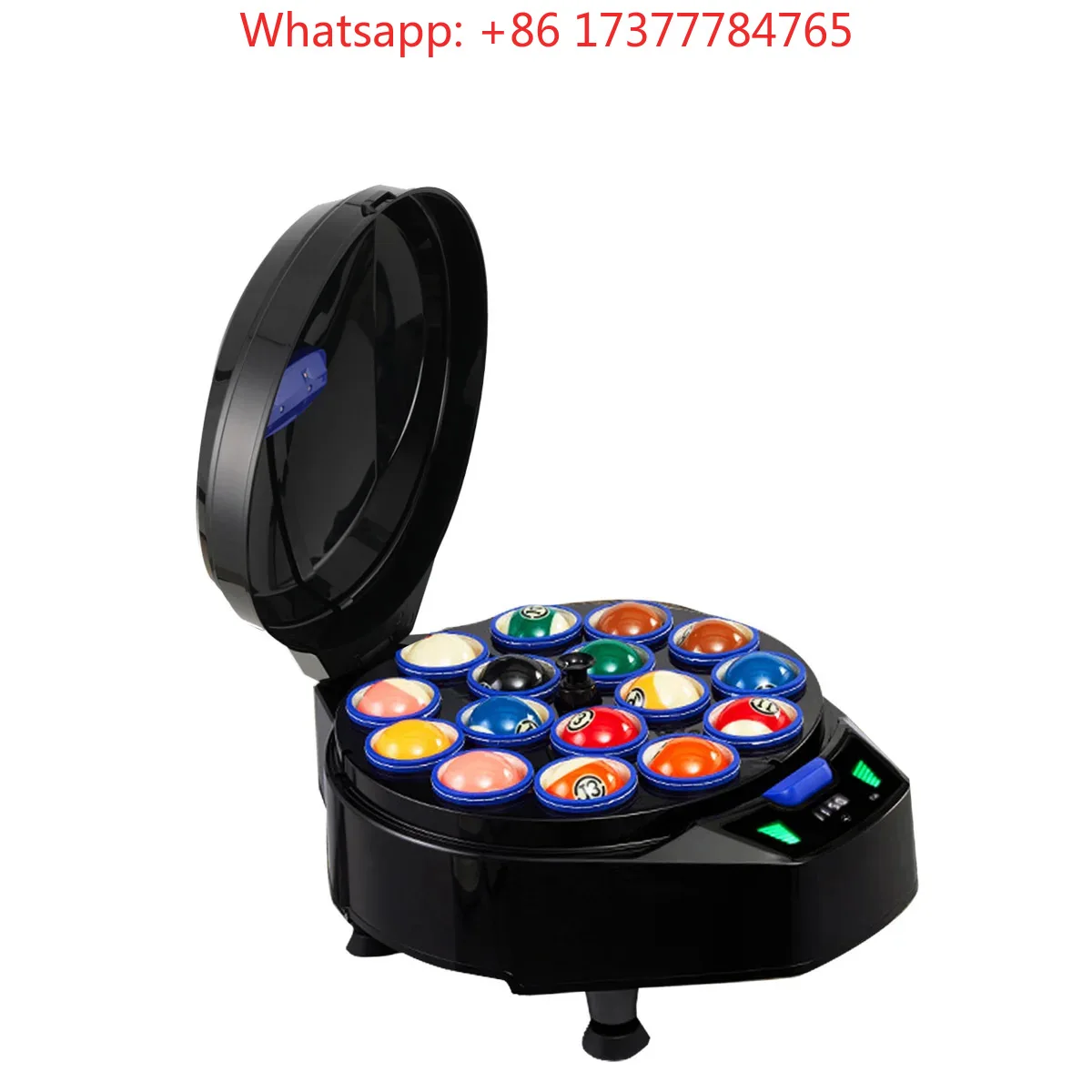High Composite Automatic Pool Ball Cleaner Billiard Balls Cleaning System with Transparent Cover and LED Screen Control
