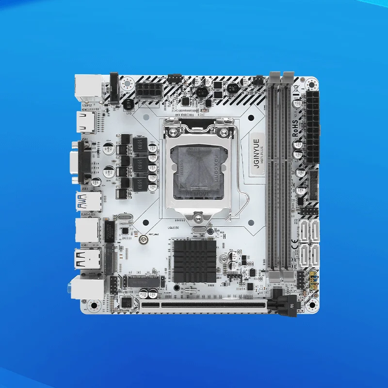 Imagem -02 - Jginyue H97 Itx Lga 1150 Placa-mãe Intel i3 i5 i7 e3 Cpu Ddr3 1600mhz 16gb M.2 Nvme Sata Usb3.0 Vga Hdmi Mini-itx H97i Plus