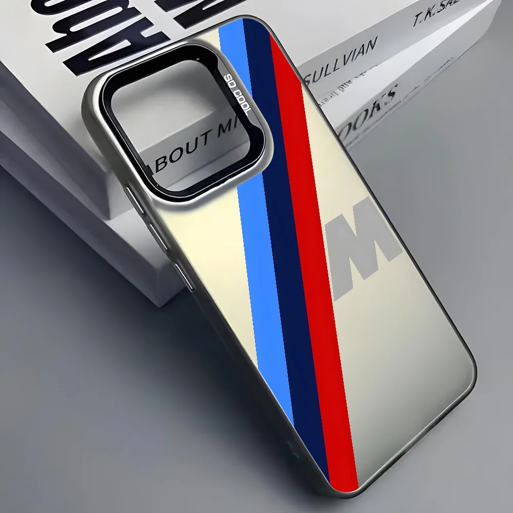 Super Car-Bmw Phone Case For IPhone 16 15 14 13 12 11 Pro Max Black Matte Multicolor Laser Metallic Aurora Funda