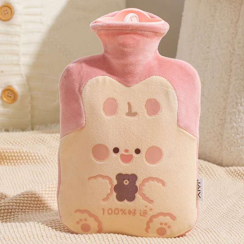 Cute Large Warmer Hot Water Bag for Period Pain Stuffed Menstrual Colic Heater Plush Hand Warmer Seed Guatero Bottle