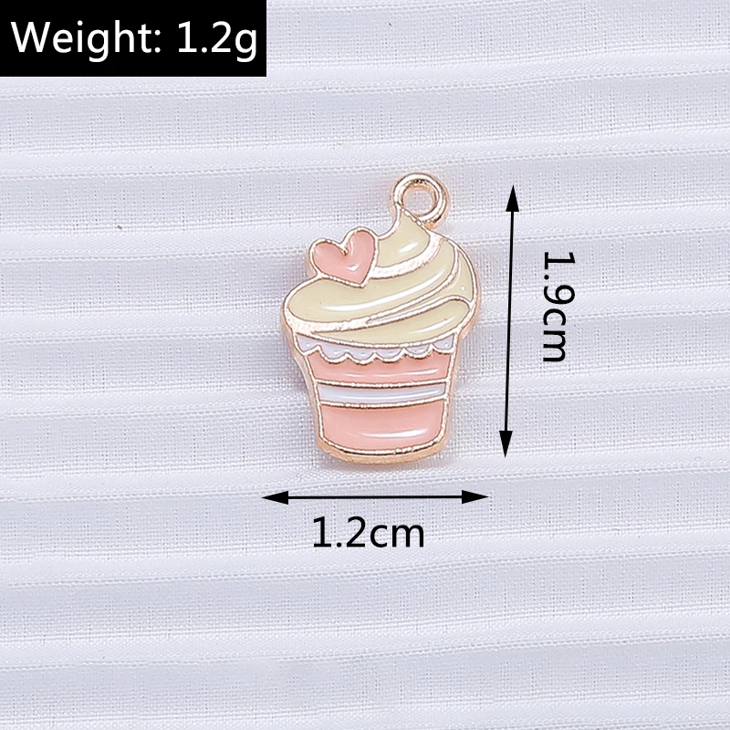 10 Stück Mix süße Sommergetränk Charms Emaille Eis Popsicle Charms Anhänger für Schmuckherstellung DIY Ohrringe Halskette Handwerk Geschenk – Detail 29