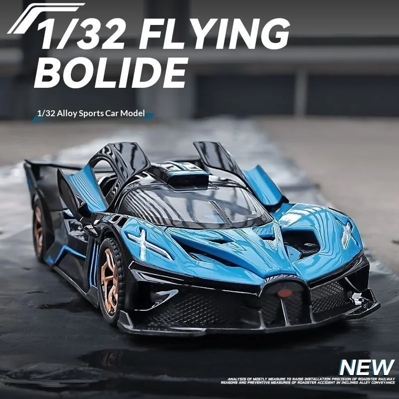 AIUWEY Bugatti Bolide 1 32 Scale Diecast Pull Back Racing Car Model Toy Gift for Boys image 4