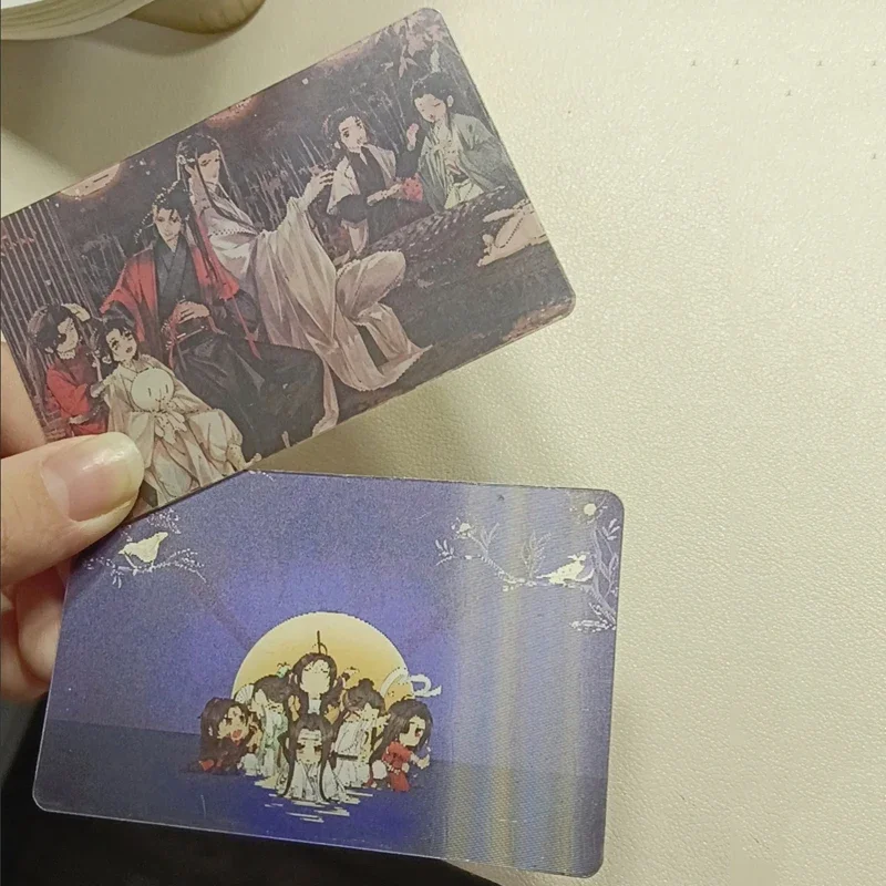 2Pcs/Lot 2026 3D Heaven Officials Blessing Card Tian Guan Ci Fu Xie Lian Hua Cheng Double Sided Printing Card LOMO Anime Card