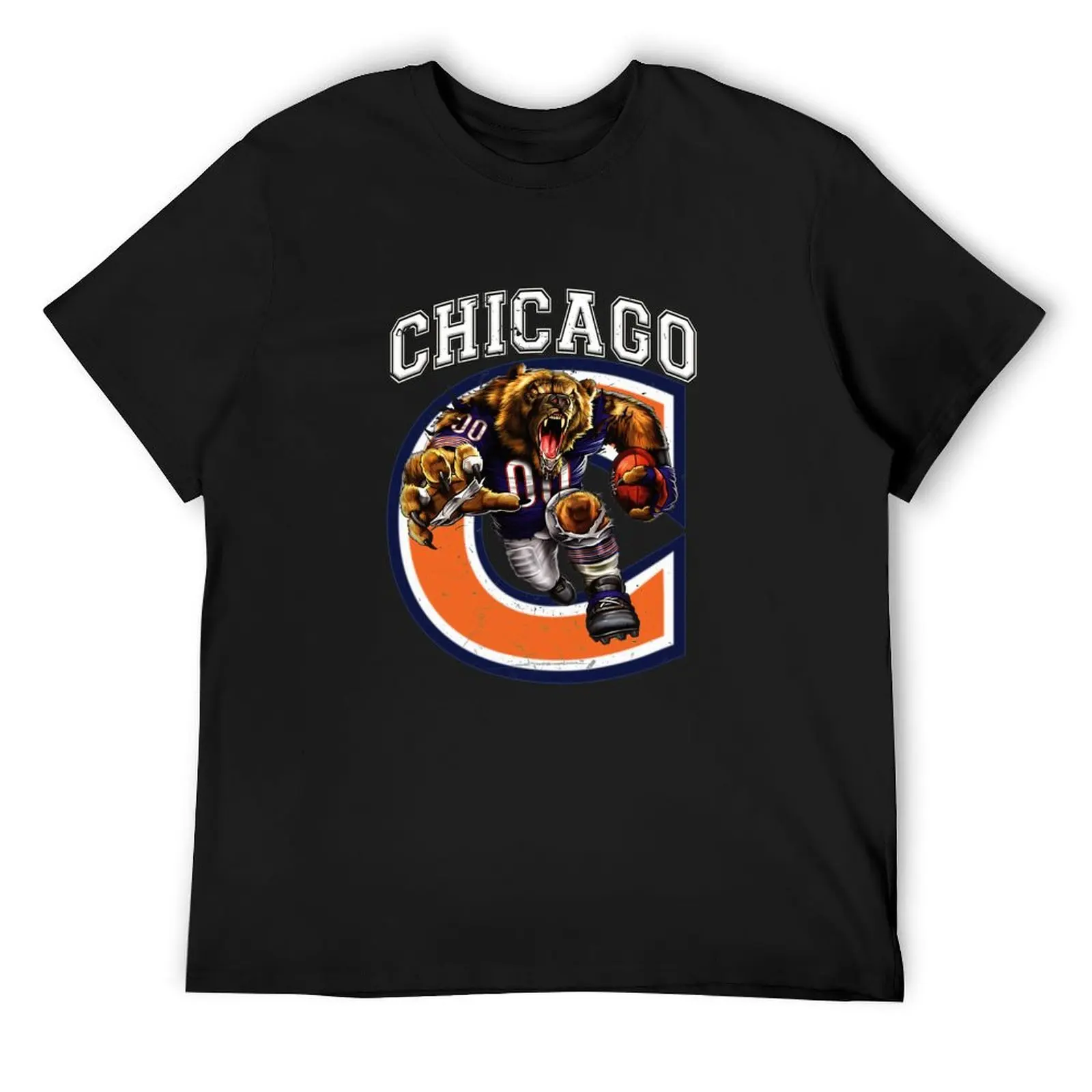 Chicago Football T-Shirt plus size tops animal prinfor boys sublime mens t shirts