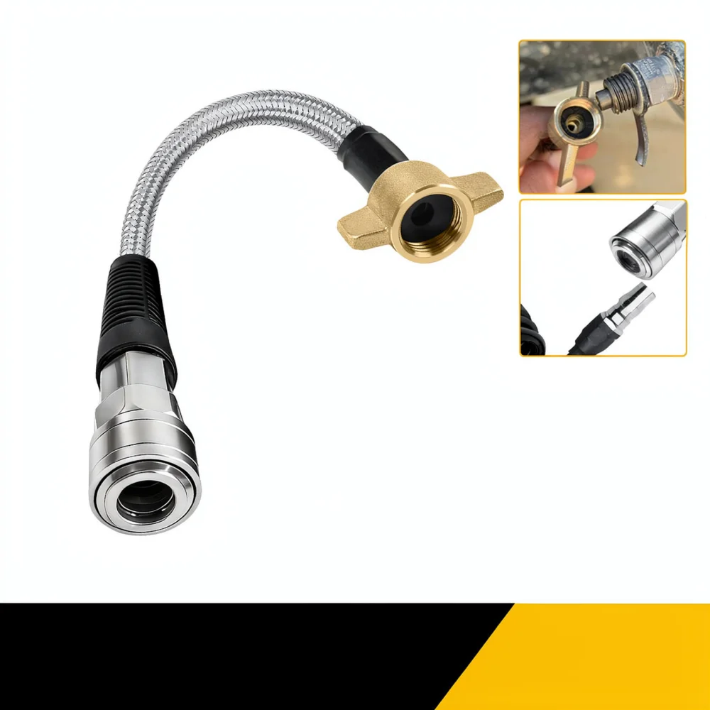 For For Wanjiu Air Brake System Hose Brass Nut Stainless Steel Pressure Tube Auto Lock Quick Release Connector Adapter