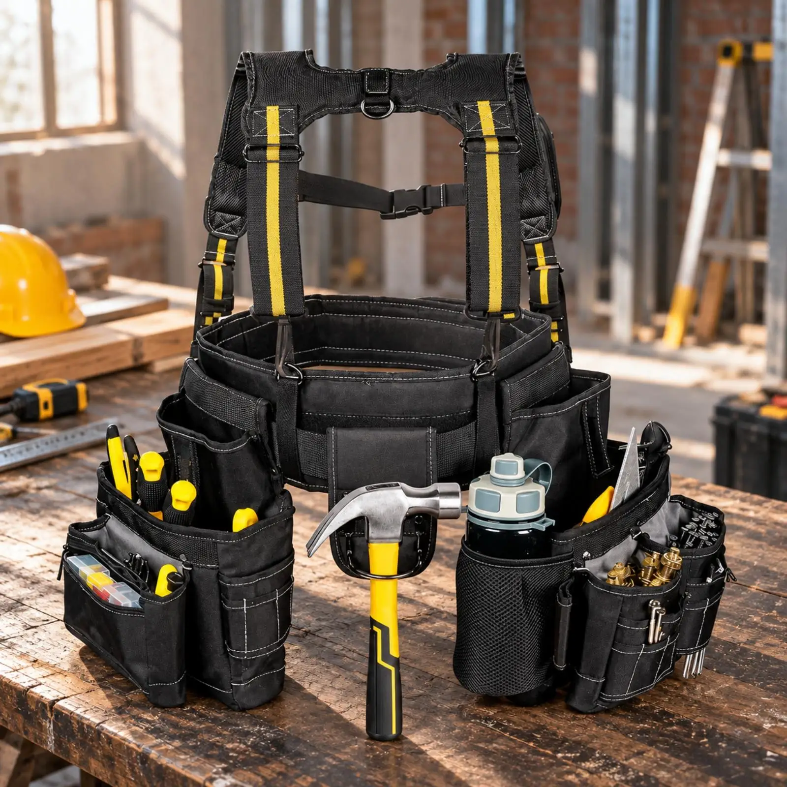 Tool Shoulder Harness Long-Lasting Tool Carrying Harness Strap Sturdy Comfortable for Tradespeople, Job Site, Workshop