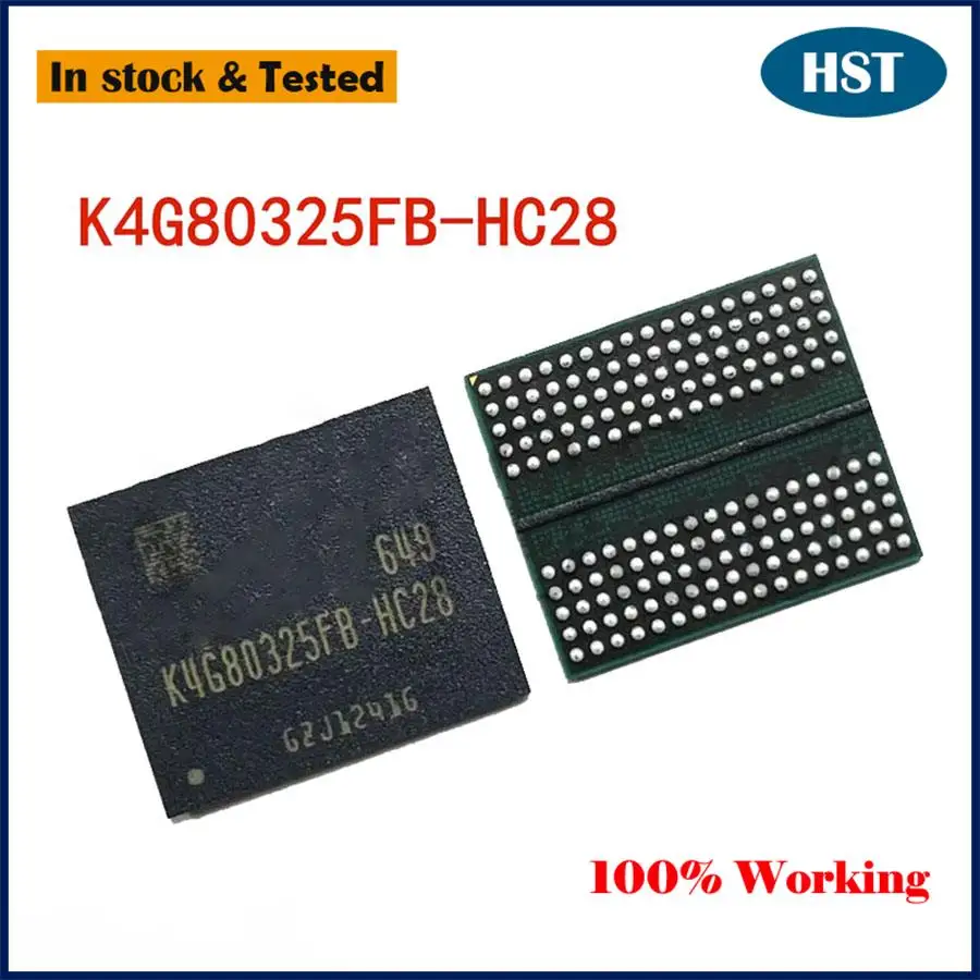 New Original DDR5 K4G80325FC-HC25 K4G80325FB-HC25 K4G80325FB-HC28 K4G80325FB-HC22 K4G80325FB-HC03 Chip BGA Chipset