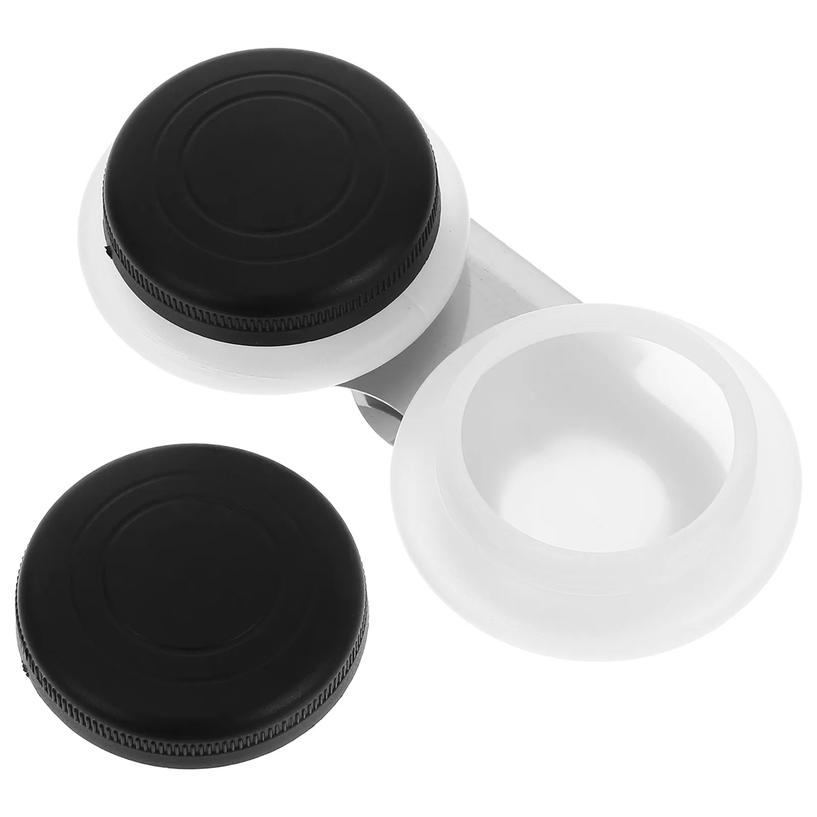 Double Compartment Oil Pot Plastic Lid Paint Mixing Palette Portable Artists Brush Cleaner Drawing Supplies Paint Palettes