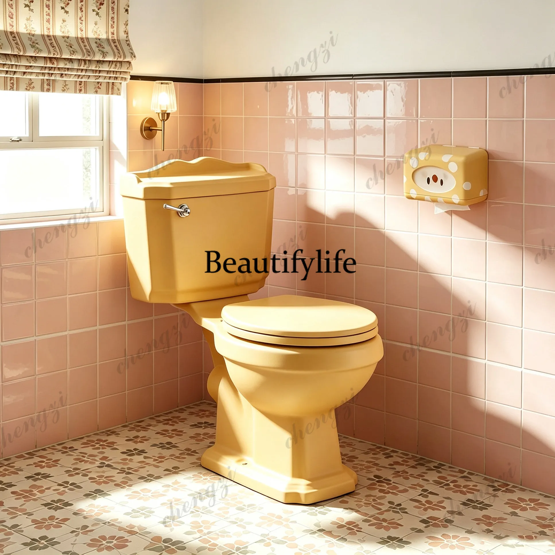Turmeric negative layer ordinary toilet floor row, rear row can be connected to lift pump British toilet
