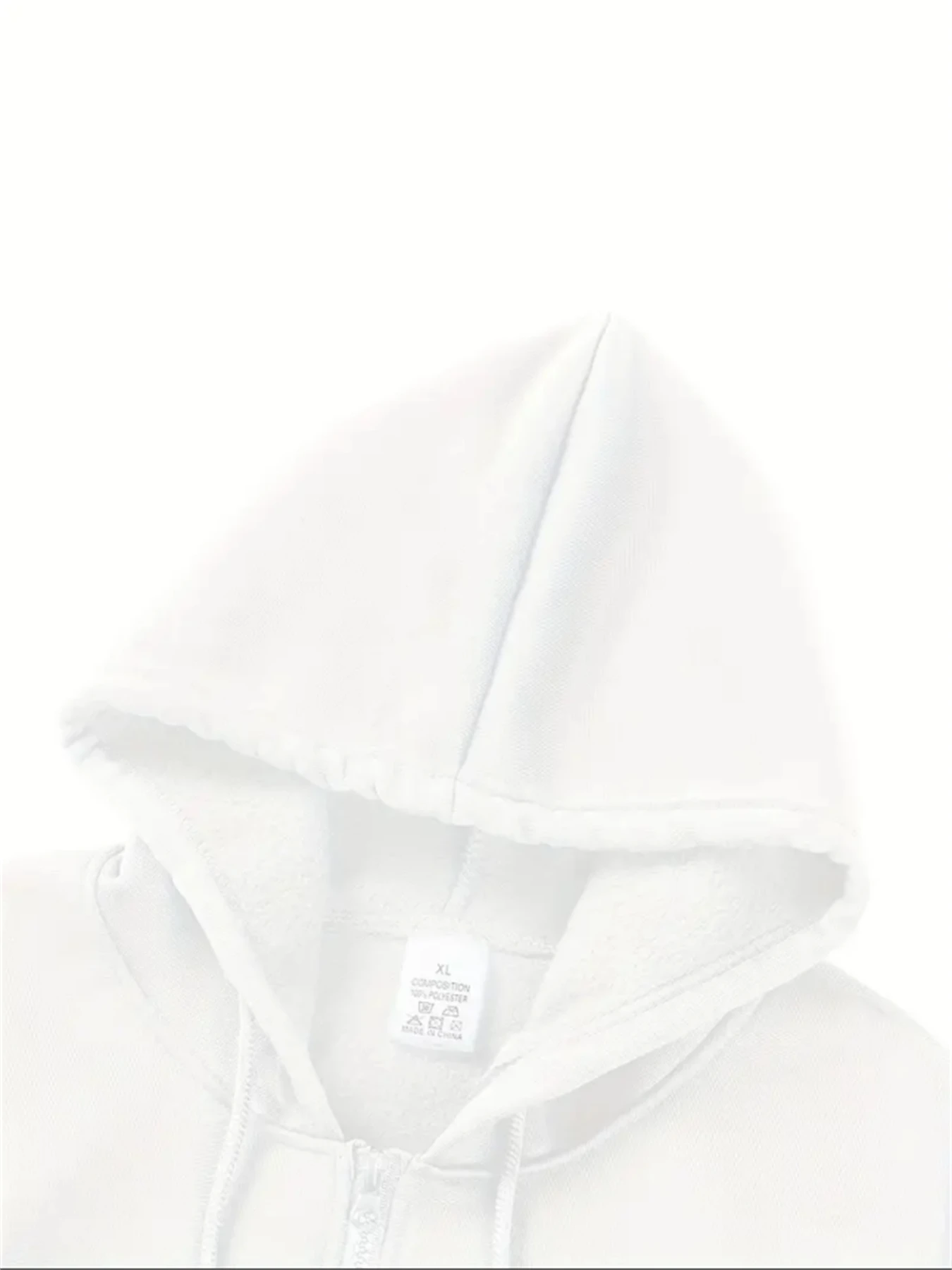 سويت شيرت بغطاء للرأس بشعار مخصص للرجال - طباعة شعار ized، سحاب أمامي كامل، سترة مزيج بوليستر قابلة للغسل في الغسالة، شتاء #4