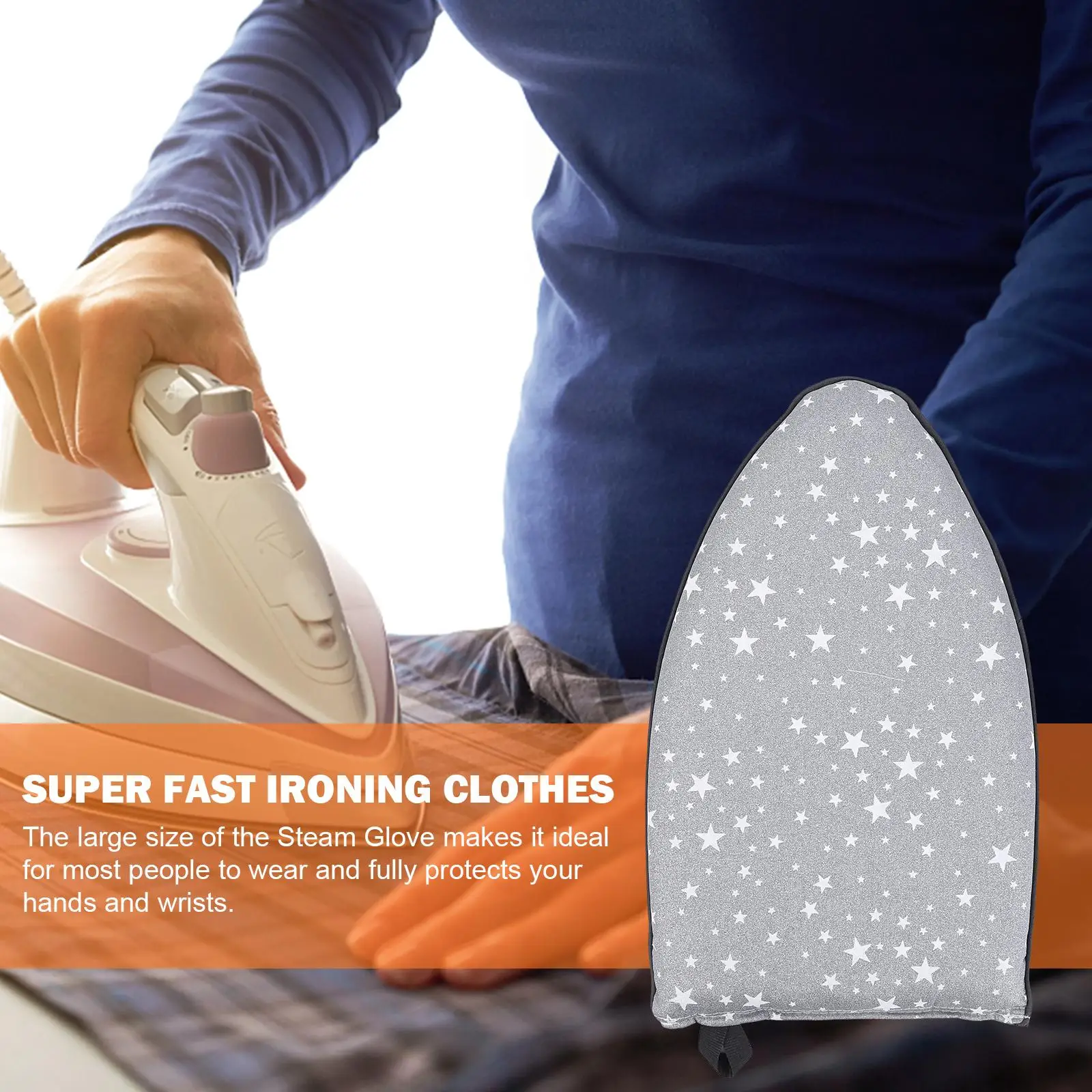 Heat Garment Steamer Mitt Garment Steamer Ironing Gloves Waterproof Protective Garment Steaming Mitt with Finger Loop