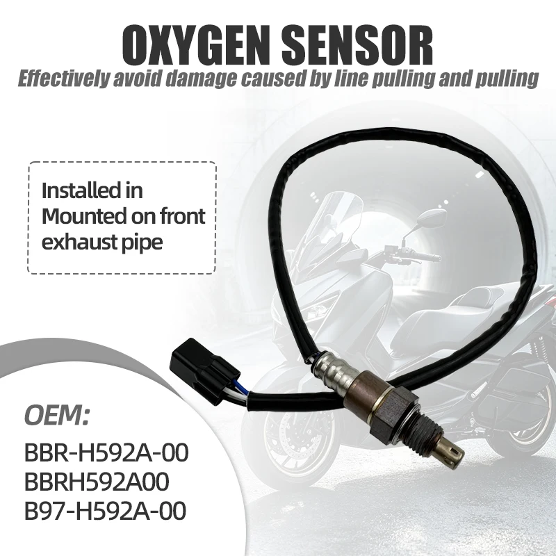 BBR-H592A-00 Motorcycle Lambda Sensor For Yamaha AEROX 155 YZF155 XTZ250 Lander FZ25 FZN250 Oxygen O2 Sensor Part B97-H592A-00