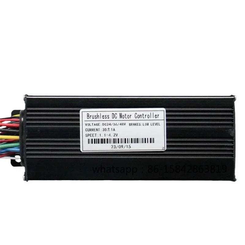 36V 48V 1000W 30A Brushless Motor Controller, 3 Speed Modes with Adjustable Wire, E-Bike Electric Scooter Parts Component