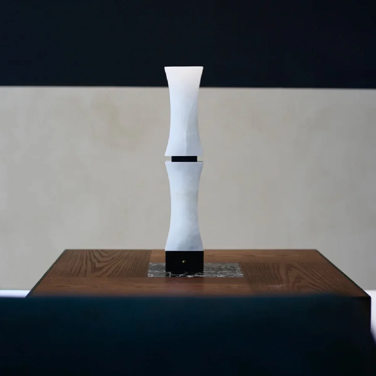 Marble ash wood wireless charging living room office exhibition hall desk lamp