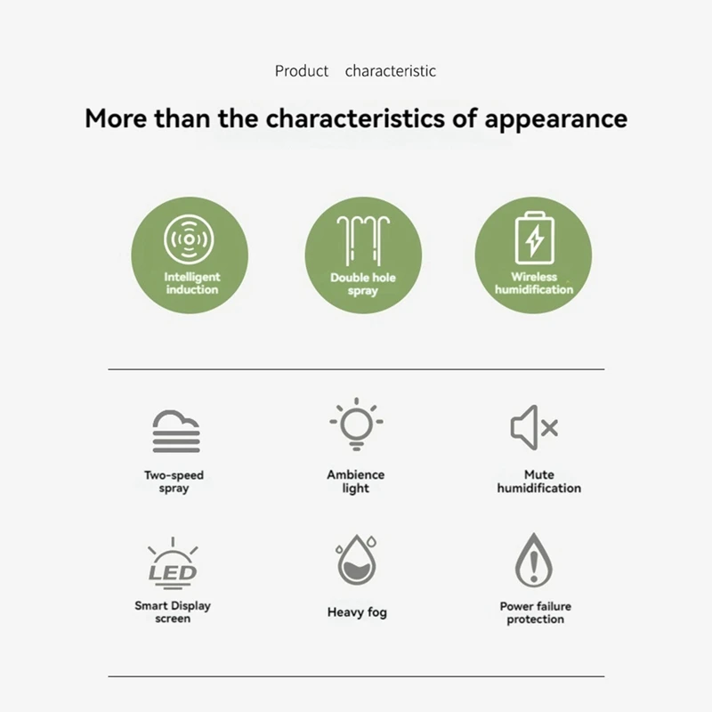 Humidifiers For Bedroom Small Humidifier Rechargeable Desk Portable Humidifier 800ML With Light Cool Mist Humidifiers