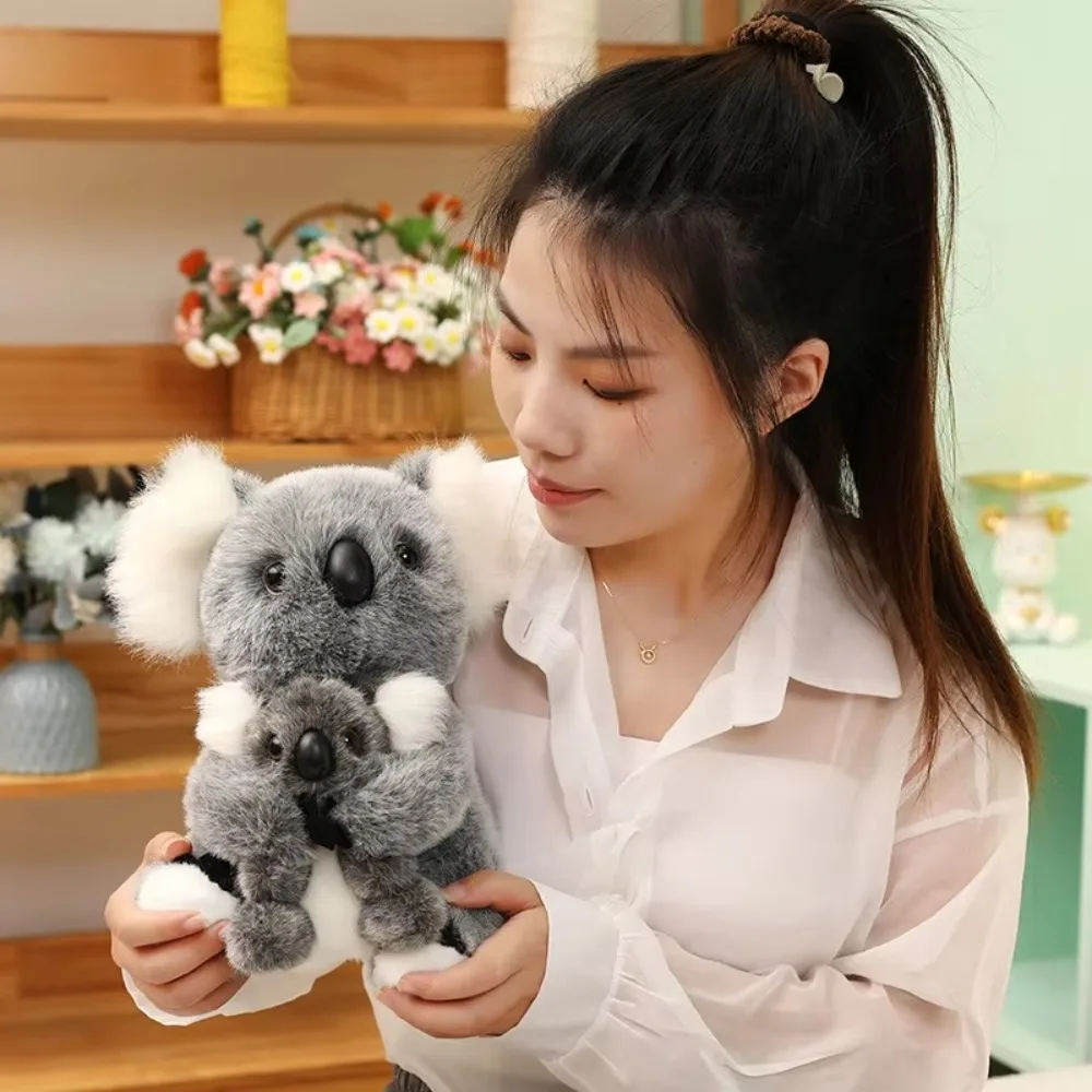 Adorabili giocattoli di peluche Koala australiani morbidi pelosi Koala Bear bambole di pezza soffice cuscino animale portachiavi con ciondolo di simulazione