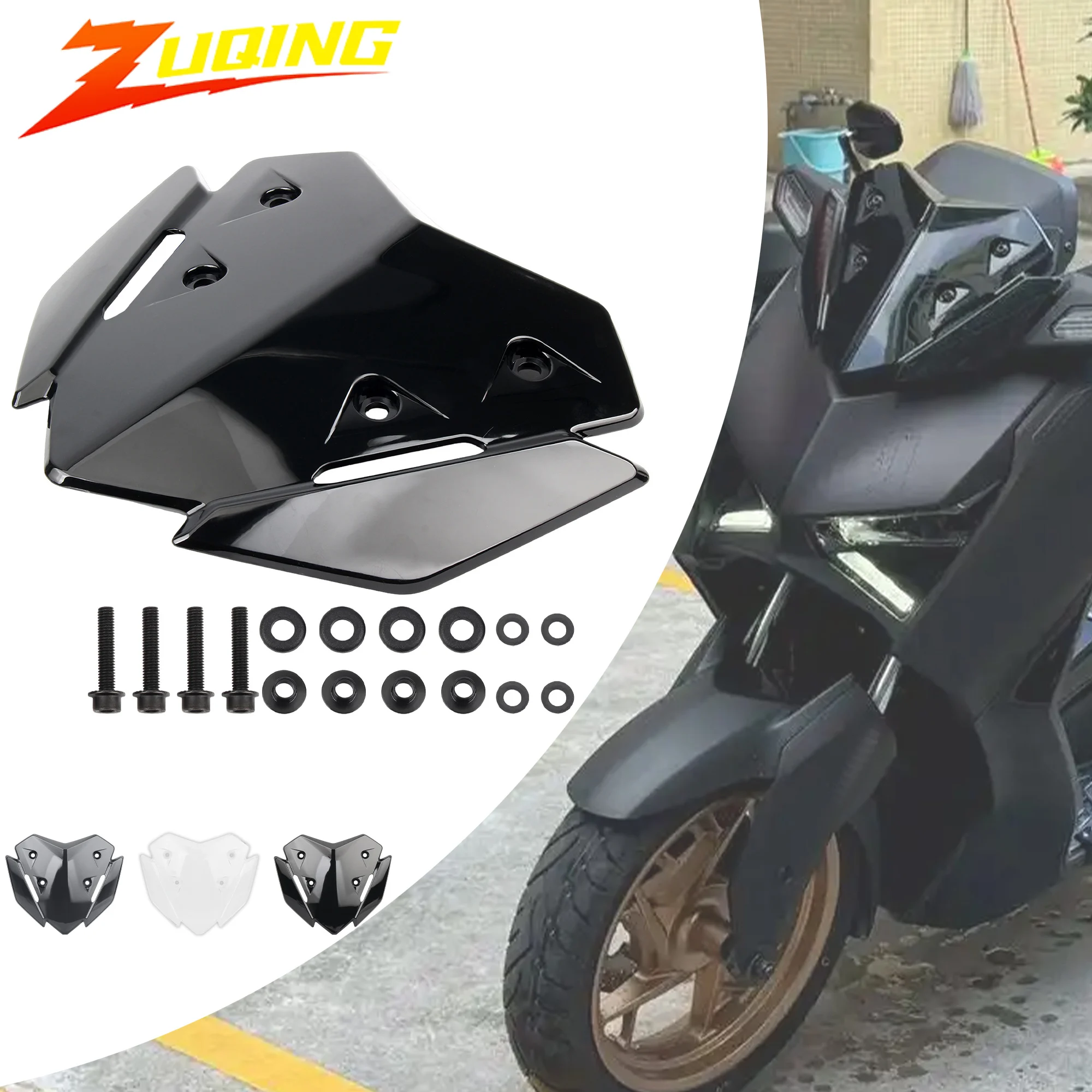 

For YAMAHA XMAX 125 250 300 2023 2024 Motorcycle Windshield Viser WindScreen Deflector Scooters Shield Screen Modified Parts