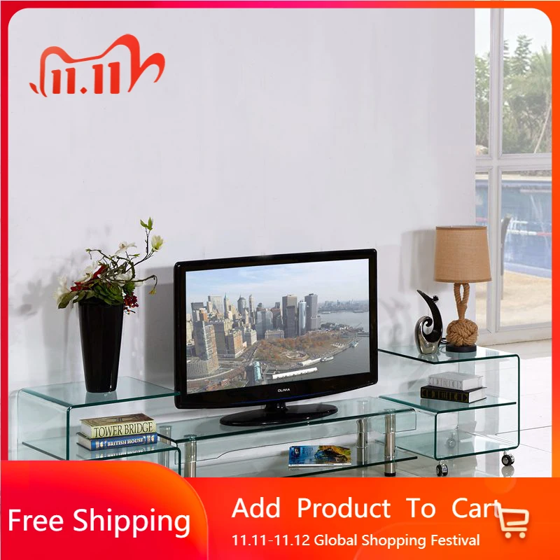 

Universal Glass Tv Stands Living Room Modern Monitor Hallway Storage Tv Table Movies Center Suporte Para Tv Replica Furniture