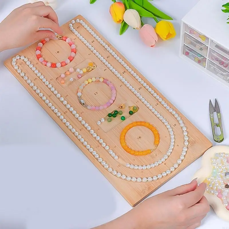 

Practical Bead Designs Plate Designs Bead Plate Tray Craft Tool Beaded Bracelet Designs Plate Gift for Jewelry Lover 964A