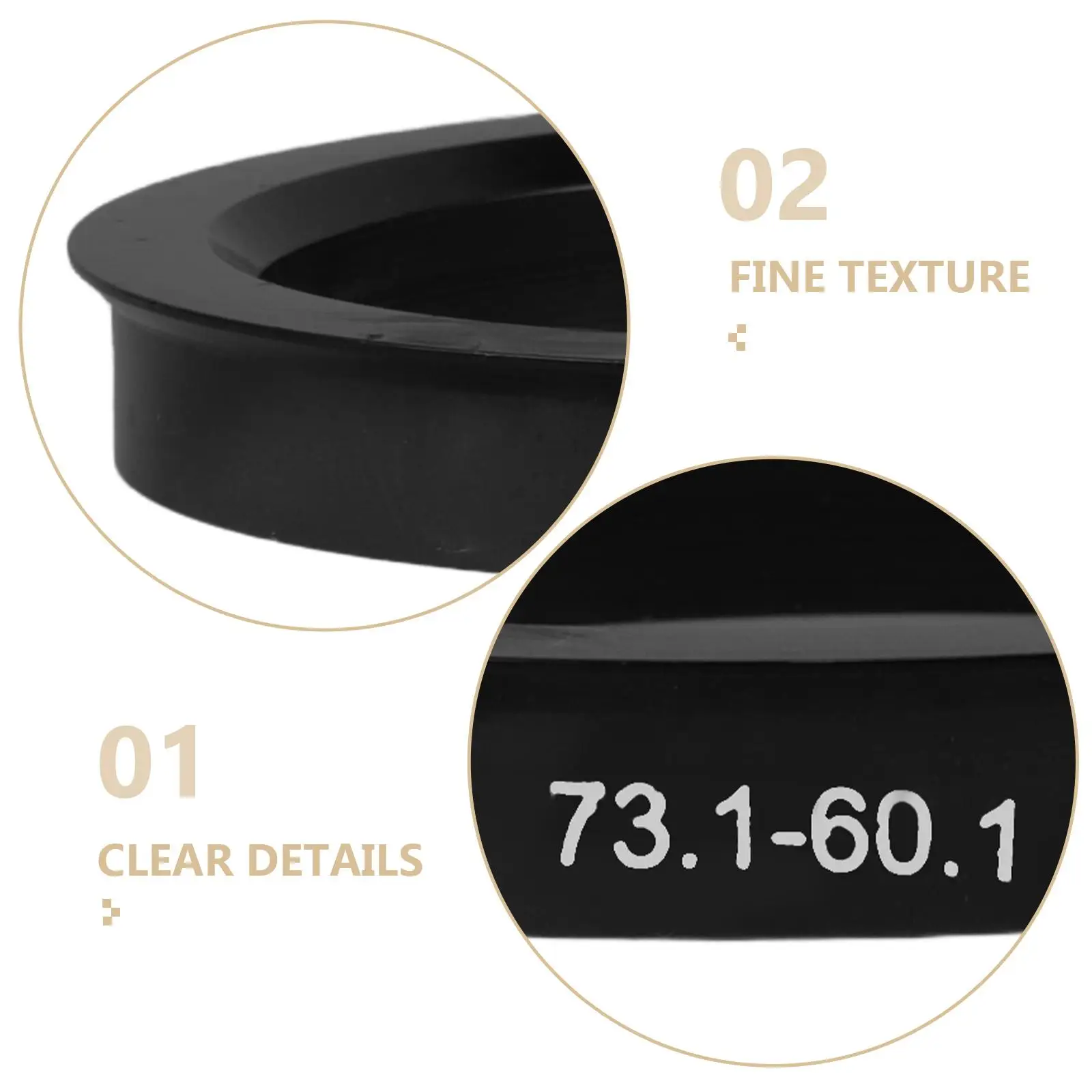 

4pcs Car Hub Centric Rings Replacement Hub Centric Rings Hub Center Ring Replacement Car Hub Center Ring Car Hub Center Ring Rep