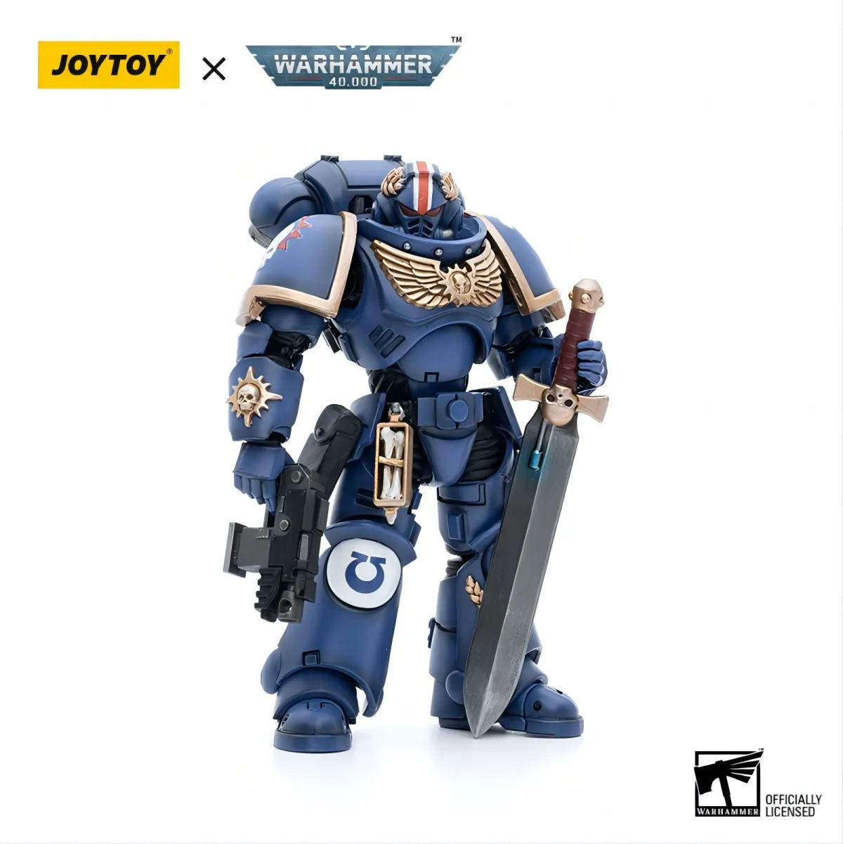 JOYTOY Warhammer 40.000 1/18 Actionfiguren Ultramarines Primaris Lieutenant Argaranthe Anime Militärmodell