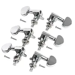 6pcs 3L3R Acoustic Guitar Tuning Pegs Machine Head Tuners Chrome Guitar Parts