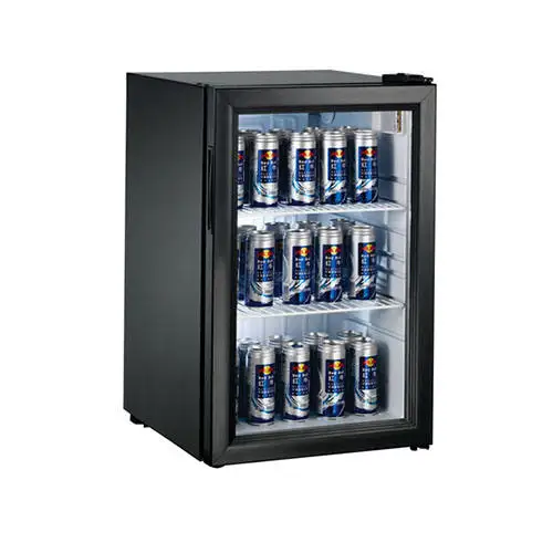 Refrigerador Electrodomésticos Congelador de tamaño pequeño / Frigorífico móvil para el hogar / Mini refrigerador de bar con puerta de vidrio