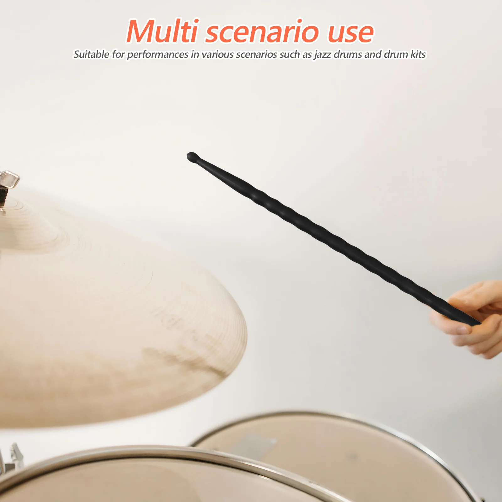 

Carbon Fiber Drumsticks Weighted for Exercise Percussion Practice Drumming Training Music Lessons Durable Beginners Adults
