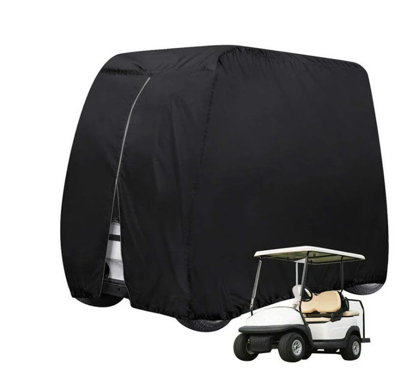 Wesunny Zippered Rear Air Vent Rain Cover Waterproof Outdoor Anti-Snow Club Golf Cart Cover for Volkswagen