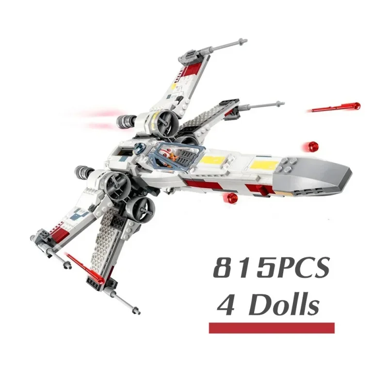 NEW Hot IN STOCK Fit 75218 Spaceship T-65 Aircraft Fighter Space StarFighter Building Blocks Bricks Toys For Kid Christmas Gift