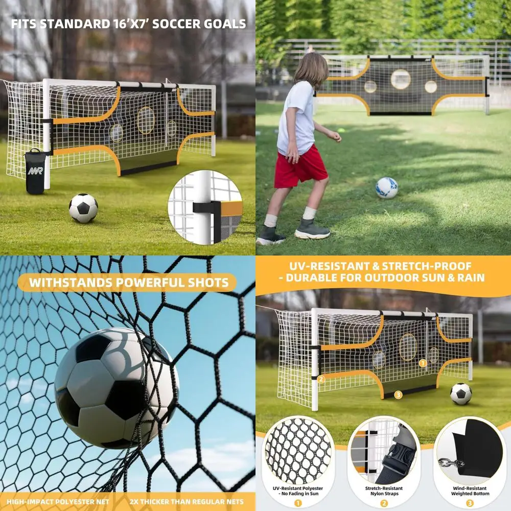 

Soccer Goal Targeting Sheet, Field Goal Net, Professional Shooting Training Aid