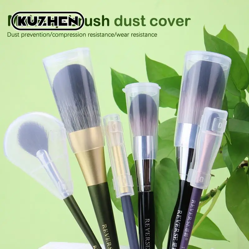 1PC Protective Cover Makeup Brush Storage Holders Plastic Dust Cover For Cosmetic Brushes Make Up Tool Accessories