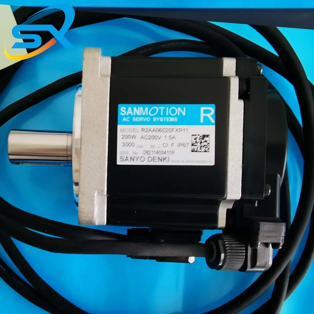 고품질 SANYO AC 서보 모터 R2AA08020FXP11 200w 양호한 상태로 작동 중 주문 전 상담 바랍니다