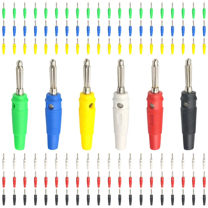 

20Pcs/Lot 10Pcs 4MM Banana Plug Audio Connectors Speaker Amplifier Binding Post Jack Plug for Cable Terminals