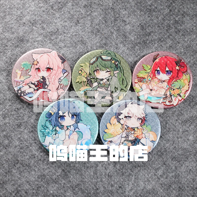 Gioco Anime Arknights Specter kaltsit Chen Ho'olheyak Cartoon Metal Badge spilla spille ciondolo portachiavi in acrilico