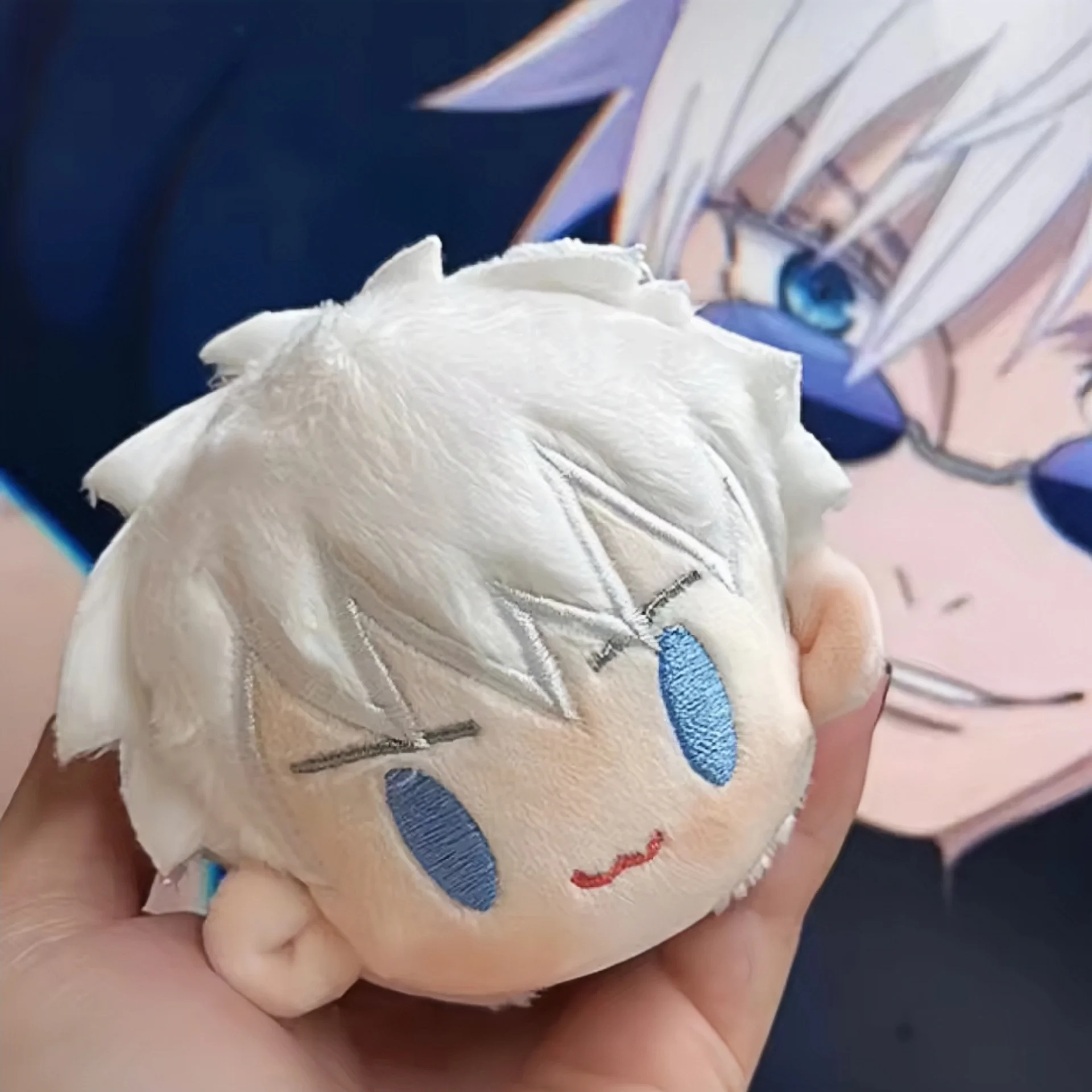 ホット呪術廻戦ぬいぐるみキーホルダー五条悟人形スクールバッグペンダントキーリング Geto Suguru かわいいソフトぬいぐるみキーチェーン子供のための