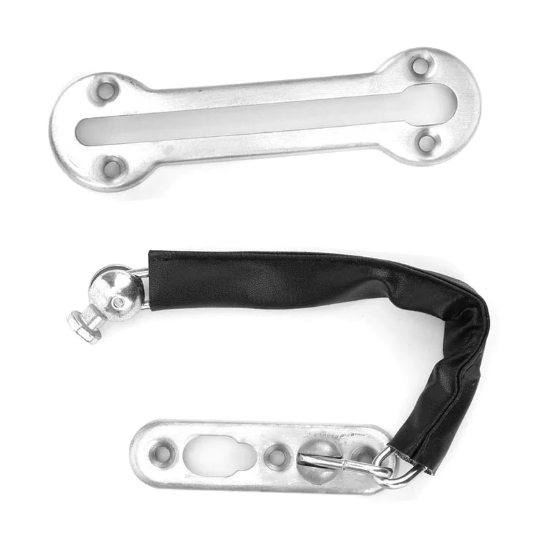 

Металлическая цепная дверная защита и предохранительные замки, дверная цепь из нержавеющей стали, для повышенной безопасности гостиничного номера, спальни и основных дверей