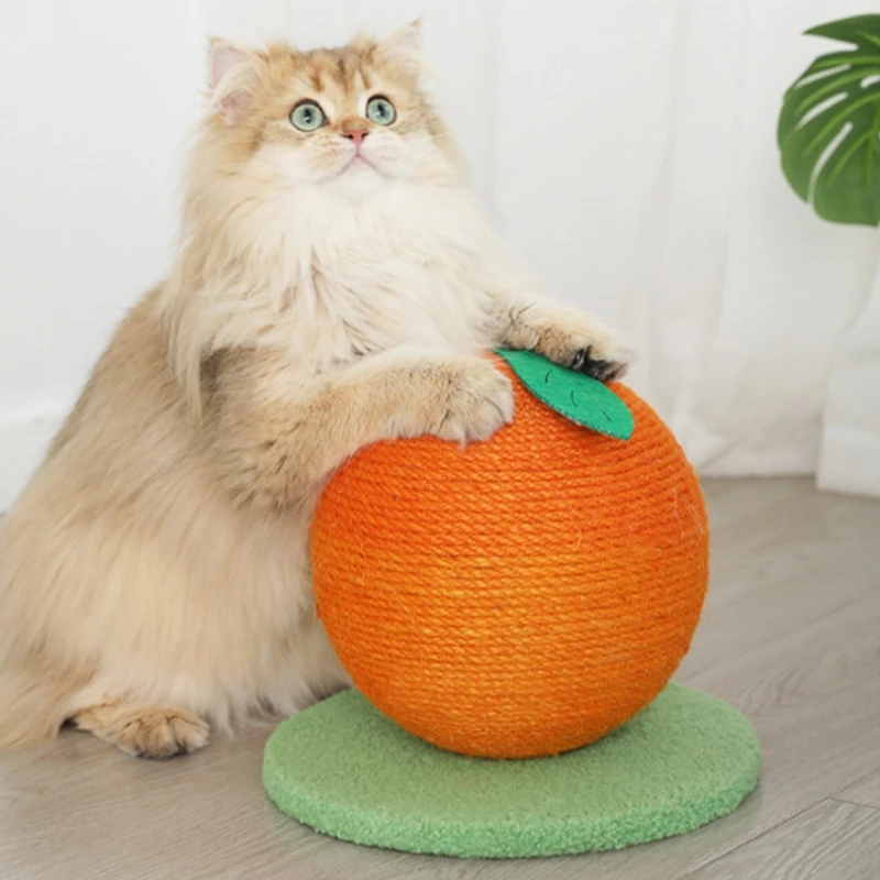 

Cat Scratching Ball Toy Pineapple and Orange Cat Climbing Frame Grinding Paws Toys Kitten Scratcher for Pet Furniture Supplies