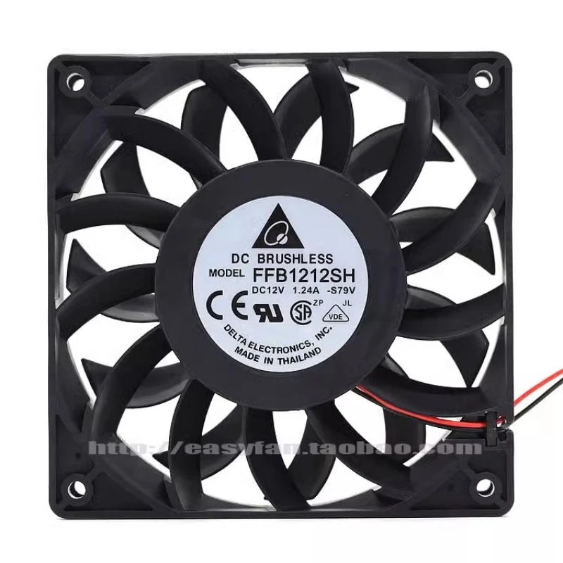 

Новый оригинальный FFB1212SH 12025 12 В 1,24 А 12 см 2-проводной 4-проводной высокоскоростной жестокий охлаждающий вентилятор