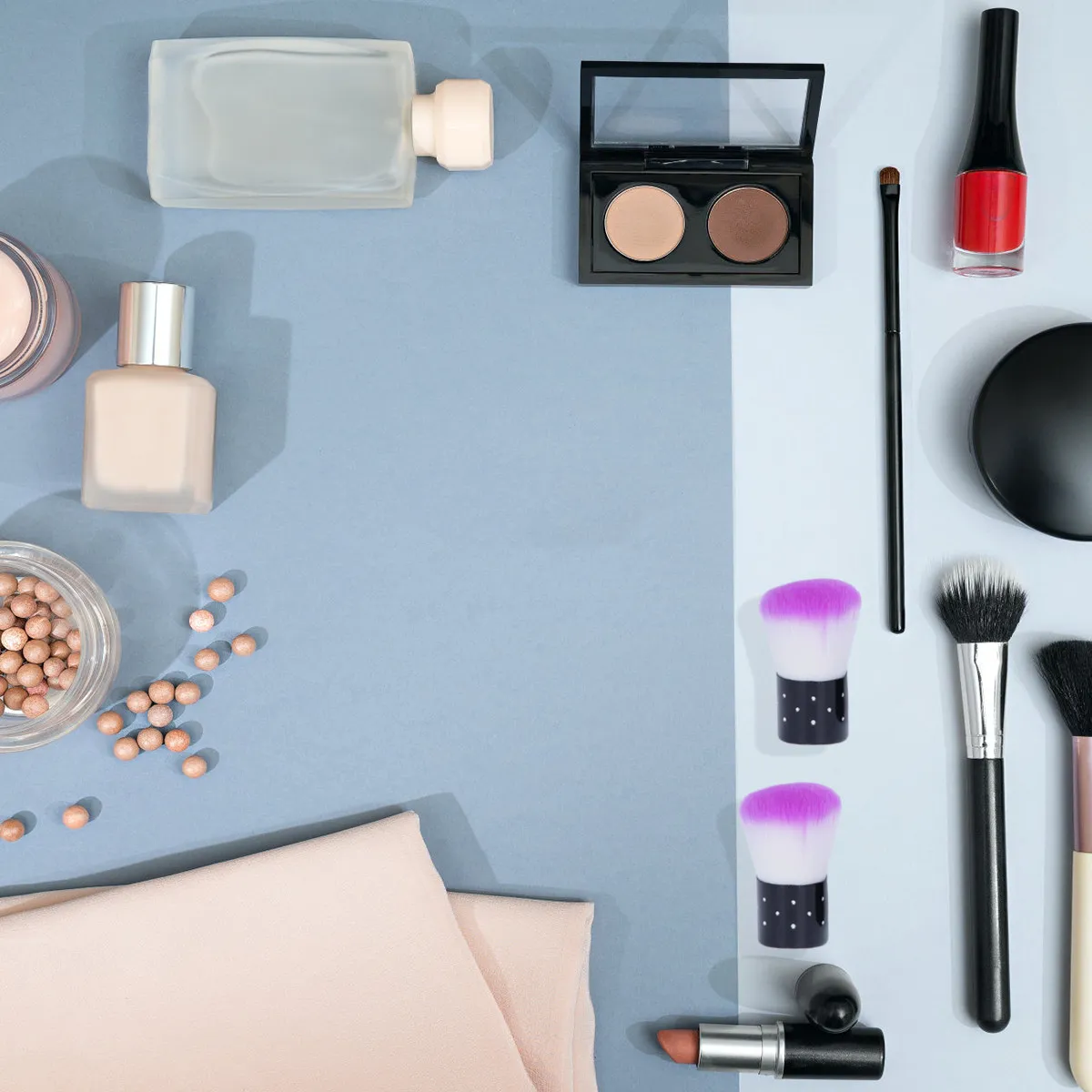 

3Pcs Manicure Nail Cleaning Brush Soft Bristles Powder Dust Brush Portable Nail Art Tool for Salon Home Pink Makeup