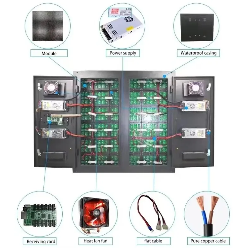 Customized Products GoldenAnt P6.67 Outdoor LED Display Screen Fixed Installation Conference Shopping Mall IP65 Waterproof 960x9