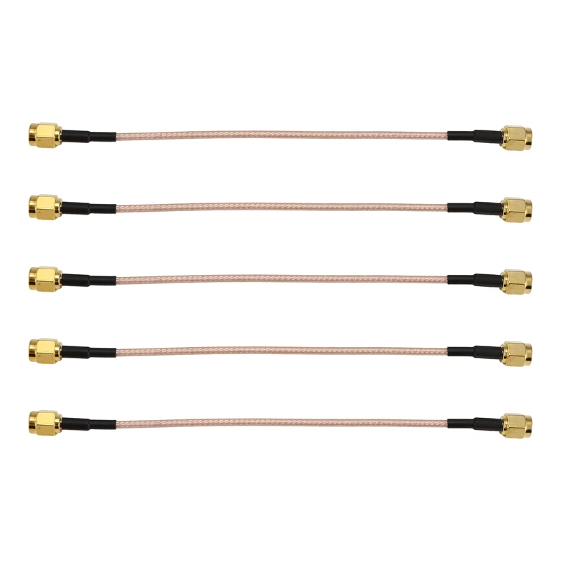 5PCS SMA Male To SMA Male Plug Jack RF Connector Pigtail Extension Cable RG316 Coax Jumper Cable 15Cm