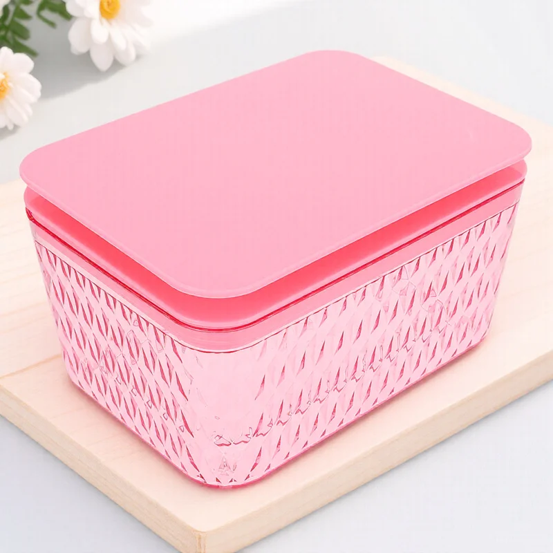 

1Pcs Portable Tissue Box Waterproof Easy Open Close Non Slip Rubber Feet Bedroom Bathroom Living Room Storage